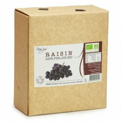 Jus de raisin rouge Bib 3L