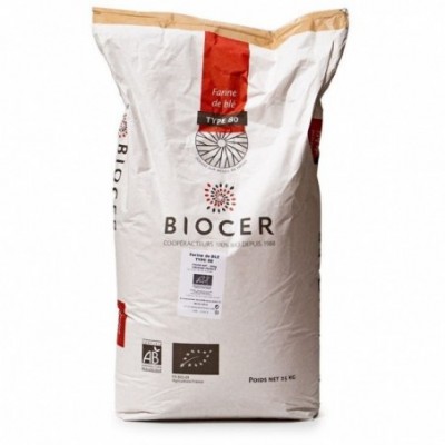 Farine de blé T80 vrac 25kg