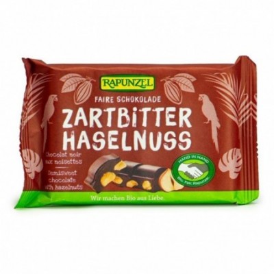Chocolat noir aux noisettes...