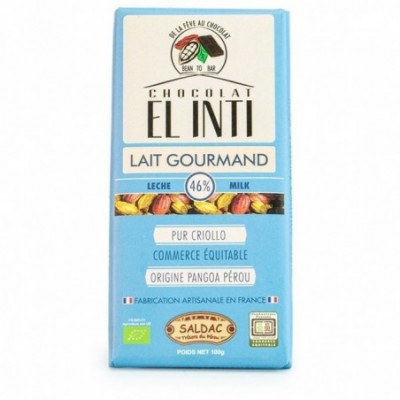 Chocolat au lait El Inti 100g