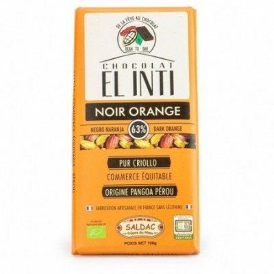Chocolat noir aux écorces...