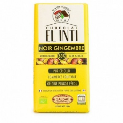 Chocolat noir au gingembre...