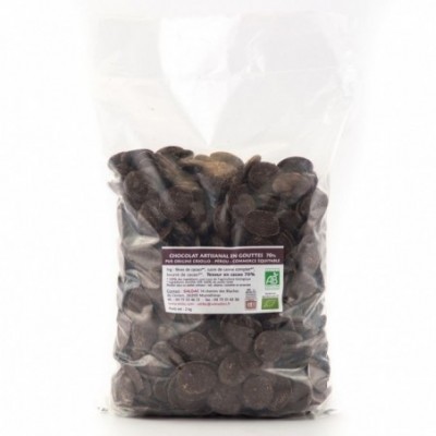 Palets de chocolat noir 70%...