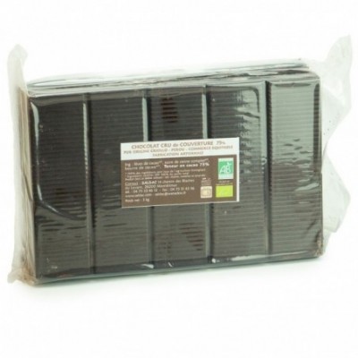 Chocolat couverture cru 75%...