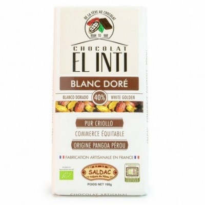 Chocolat blanc 35% au sucre...