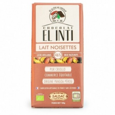 Chocolat lait et noisettes...