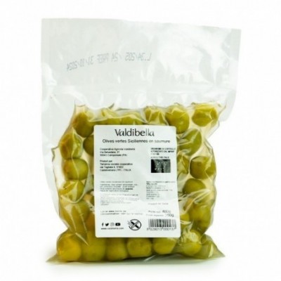 Olives vertes avec noyaux -...