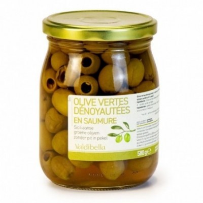 Olives vertes dénoyautés en...