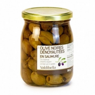 Olives noires dénoyautés en...