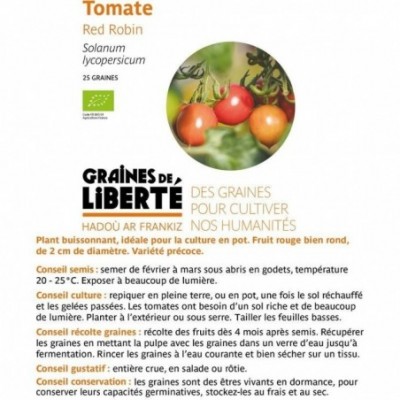 Tomate Red Robin - sachet...